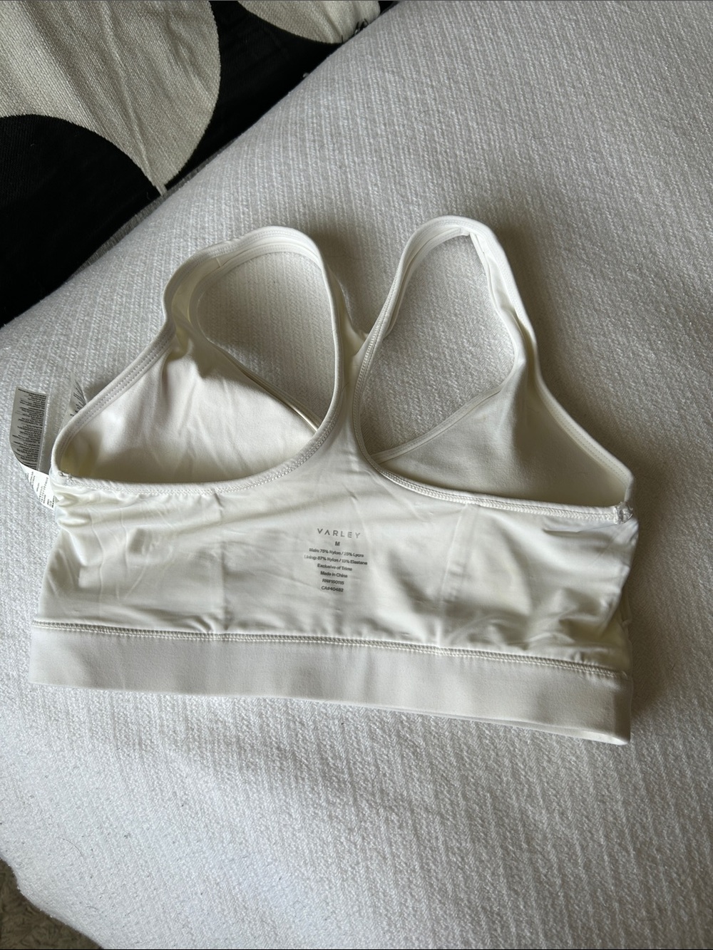 Varley Ivory Racerback Sports Bra